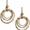 SPUNKYsoul 3 Circle Boho Antiqued Earrings | Spunkysoul Collection | Earrings