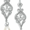 Mariell Mariell Bridal Wedding Freshwater Pearl Drop Earrings, For Brides, Bridesmaid, Prom, Mother Of The Bride | Earrings