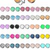 Hicarer 32 Pairs Faux Druzy Clip On Stud Earrings Bohemian Round Stud Ear Clip Stainless Steel Earrings Jewelry For Women Girls | Earrings