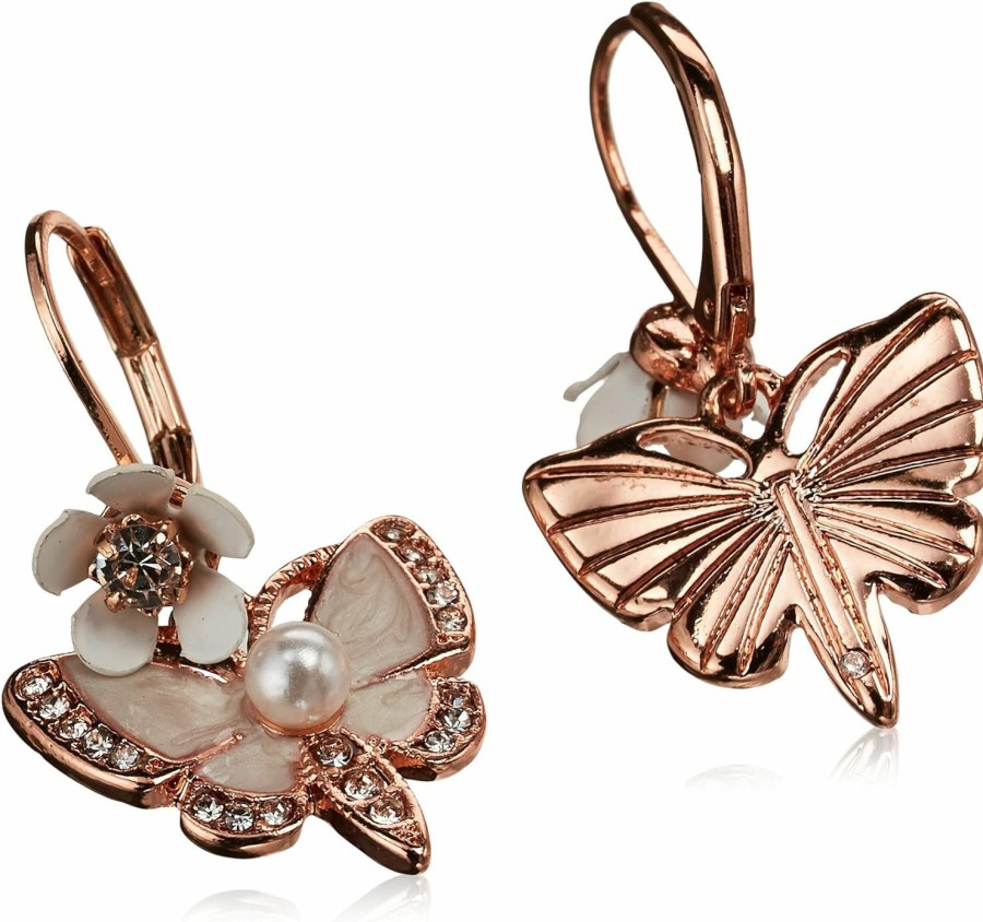 Betsey Johnson Butterfly Drop Earrings | Earrings