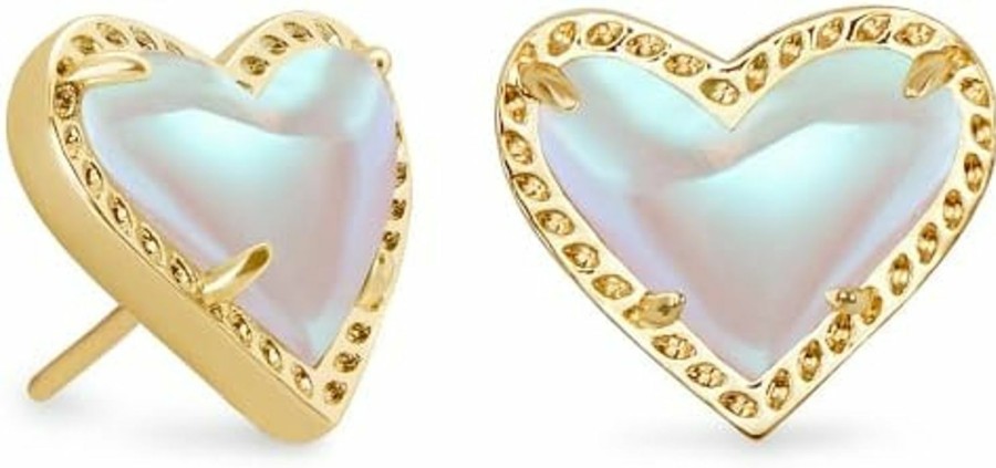 Kendra Scott Kendra Scott Ari Heart Stud Earrings For Women, Fashion Jewelry | Earrings