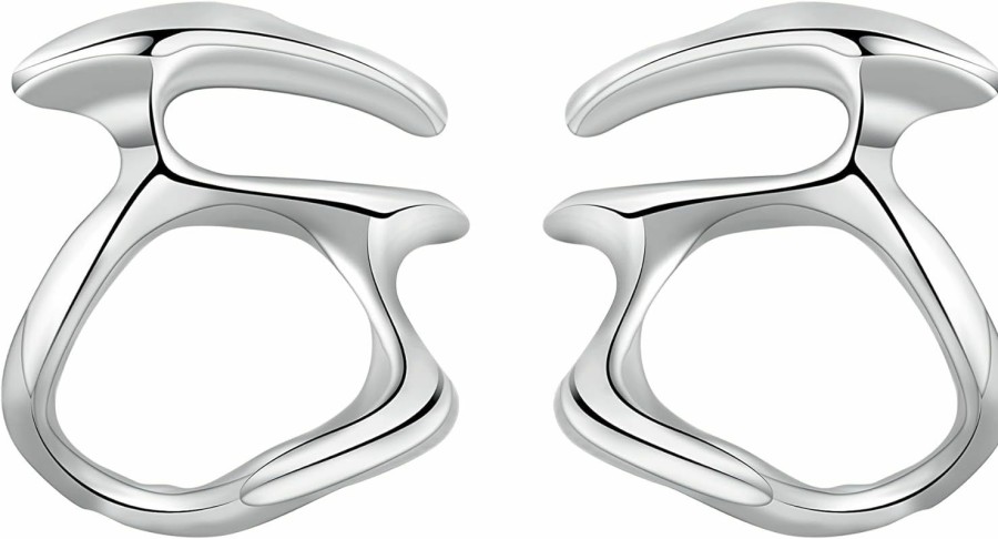 TGDSV Y2K Statement Earrings For Women 925 Sterling Silver Earrings Irregular Unique Earrings Jewelry | Earrings