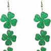 ROSTIVO Rostivo Shamrock Earrings For Women And Girls St. Patrick'S Day Earrings Clover Dangle Earrings | Earrings