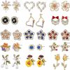 TAMHOO 15 Pairs Bohemian Earrings For Women With Multi-Design In Different Color -Cute Earrings For Teens- Boho Stud Earrings Sets For Women - Retro Jewelry Gift For Women | Earrings