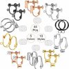 Hicarer Hicarer 10 Pairs Non Pierced Earrings Clip-On Earrings Converter Components With Post For Non-Pierced Ears, With 12 Pairs Comfort Earring Pads For Women And Girl (Multi-Type Series) | Earrings