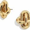 Obidos Obidos 14K Gold Plated Love Knot Stud Earrings | Gold Earrings For Women (Gold) | Earrings