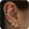 Amicon Amicon 4 Pairs Small Hoop Earrings For Women, Dainty 14K Gold Plated Hoop Huggie Earrings For Women/Men, Tiny Huggie Hoop Earrings Set, Hypoallergenic Earrings | Earrings