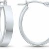 TILO JEWELRY 14K Gold Small Oval Flat Hoop Earrings | Earrings