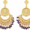 Touchstone Touchstone Indian Earrings For Women Jewelry Jhumkas Gold Folklorico Dangle Bollywood Wedding Clip On Gypsy Chandbali Chandelier Aretes De Charro Filigree Accessories In Antique Gold Or Silver Tone | Earrings