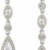 SWEETV Sweetv Long Pear-Shaped Wedding Birdal Earrings For Brides, Bridesmaids, Crystal Chandelier Dangle Drop Earrings For Women Prom | Earrings