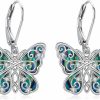 AXOMY Butterfly Earrings Sterling Silver Butterfly Dangle Drop Earrings Butterfly Jewelry Gifts For Women Girls | Earrings