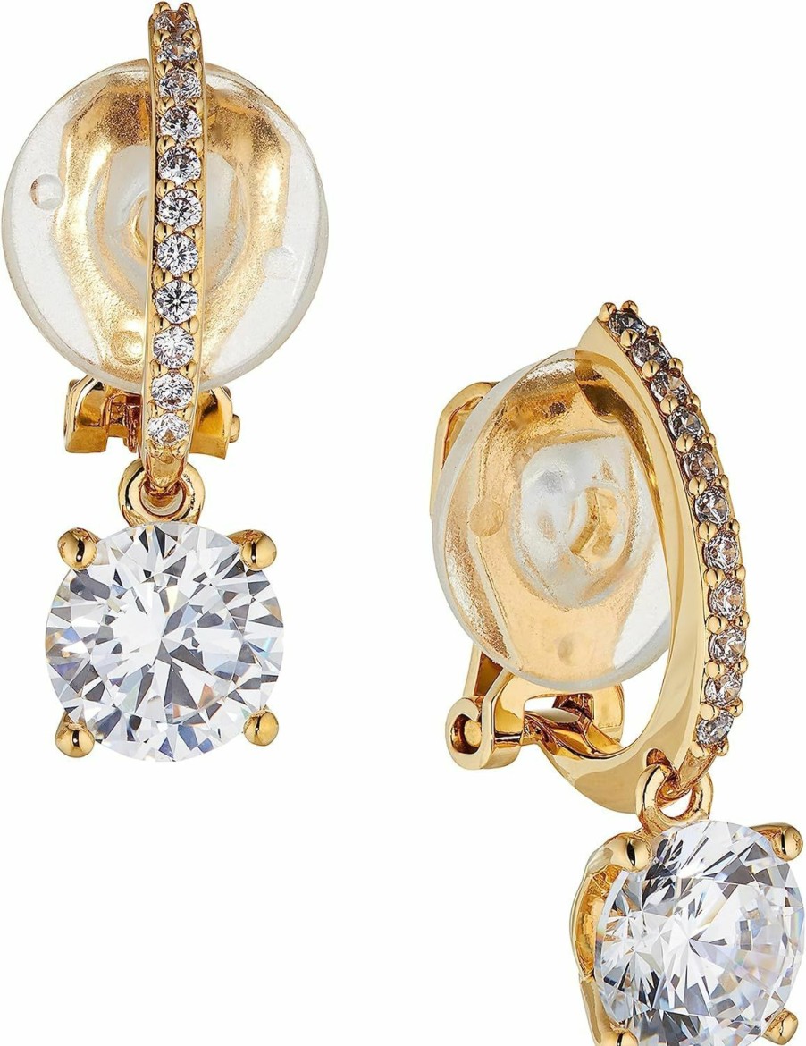 NADRI Nadri Leverback Earrings For Women - Exquisite, Clip Dangle Earrings, Drop Earrings For Women, Cushion Cut Cubic Zirconia Earrings, Hypoallergenic Womens Earrings | Earrings