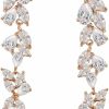 SWEETV Sweetv Cubic Zirconia Bridal Earrings For Women Brides, Crystal Chandelier Wedding Drop Earrings For Prom Or Pageant | Earrings