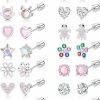 Gemtastic Gemtastic Surgical Steel Screw Back Earrings For Women Hypoallergenic Small Stud Earrings Flat Back Studs | Earrings