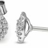 FRIENDLY DIAMONDS 1/5 Carat - 1/2 Carat | 14K White Gold | Lab Grown Halo Diamond Stud Earrings | Round Shape Diamond Prong Setting Friendly Diamonds Earrings | G-H Color, Si1 Clarity | Earrings