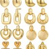 Coolkin 8 Pairs Gold Silver Drop Dangle Earrings For Women Statement Earrings Long Waterdrop Earrings For Women Earrings Teardrop Big Earrings Fashion Jewelry Set For Women And Girls | Earrings