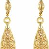 WSKFLY Wskfly Gold Dangle Earrings For Women, 18K Gold Plated Waterdrop Cutout Drop Earrings | Earrings