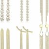 THUNARAZ Thunaraz 6Pairs Long Earrings For Women Dangling Drop Hypoallergenic Rhinestone Crystal Simple Sleek Statement Earrings In Gold Or Silver Tone- Safe For Sensitive Ear | Earrings