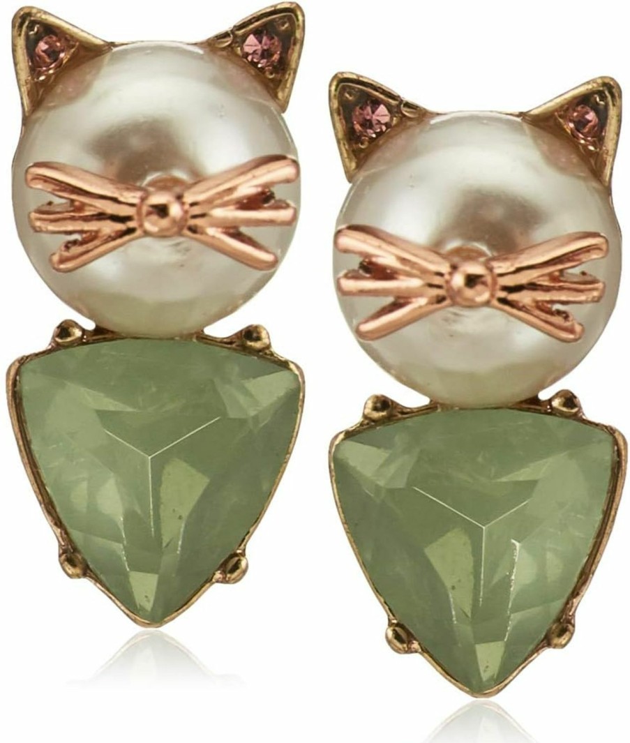 Betsey Johnson Betsey Johnson Cat Stud Earrings | Earrings