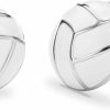 SmileBelle Smilebelle Sterling Silver Sports Earrings, Hypoallergenic Baseball Earrings, Basketball, Soccer Earrings Football, Volleyball Stud For Women As Teen Girls Mom Sports Fan Party Or Birthday Graduation Jewelry Mothers Day Gifts | Earrings