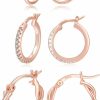 PABBEU Pabbeu Gold Hoop Earrings For Women Sterling Silver Post Small Gold Hoop Earrings 14K Real Gold Tiny Hypoallergenic Small Hoop Earrings Set For Women Men Girls 13/15 /20Mm | Earrings