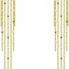 KesaPlan Sterling Silver Women'S Tassel Earrings Long Gold Tassel Earrings 925 Silver Chandelier Earrings Threading Long Gold Dangle Earrings | Earrings