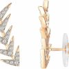 PAVOI Pavoi 14K Gold Plated Cubic Zirconia Ear Crawler Earrings - Faux Diamond Arrow Ear Climber Fashion Earrings For Women | Earrings