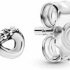 Pandora Pandora Sparkling Infinity Stud Earrings - Great Gift For Her - Stunning Women'S Earrings - Sterling Silver & Cubic Zirconia, No Gift Box | Earrings