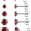 Jovivi Jovivi 20G Hypoallergenic Stainless Steel Stud Earrings 5Paris Cubic Zirconia Cz/Ball Earrings Studs Set For Men Women 3Mm-8Mm | Earrings