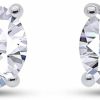 SAVEARTH DIAMONDS Savearth Diamonds 4-Prong Solitaire Style, 8Mm Round Cut Lab Created Moissanite Diamond Stud Earrings For Womens In 14K White Gold Over Sterling Silver (D Color, Vvs1 Clarity, 3.60 Cttw) | Earrings