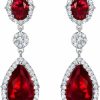 SELOVO Selovo Teardrop Drop Dangle Earrings Silver Tone Party Jewelry | Earrings