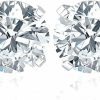 P3 POMPEII3 D-E/Vs Certified 1 1/2Ct Round Brilliant Cut Diamond Studs In 14K White Or Yellow Gold Lab Grown Women'S Earrings | Earrings