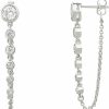 Milla Milla Dangle Earrings For Women - Cute Designer Earrings For Women Trendy Gold Chain Earrings & Sterling Silver Dangly Earrings | Earrings