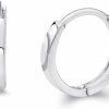 The World Jewelry Center 14K Yellow Or White Gold 2Mm Thickness Huggie Earrings (11 X 11 Mm) | Earrings