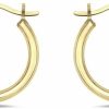 PORI JEWELERS 14K Solid Gold 1Mmx14Mm French Lock Hoop Earrings- Yellow Gold - Jewelry For Women/Girls - Small Hoop Earrings | Earrings