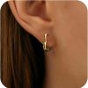 GIFT4U Gift4U Earrings For Women Trendy, Gold Heart Bow Earrings For Girls, 14K Gold Plated Dangle Earrings Stud Earrings Hoop Earrings Dainty Statement Earrings Gold Jewelry Gifts For Wife Mom Sister Frined | Earrings