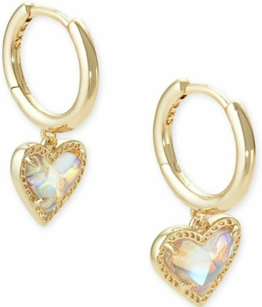 Kendra Scott Kendra Scott Ari Heart Huggie Earrings For Women, Fashion Jewelry | Earrings