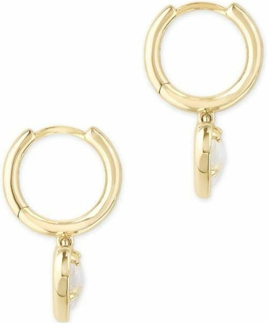 Kendra Scott Kendra Scott Ari Heart Huggie Earrings For Women, Fashion Jewelry | Earrings