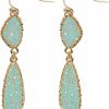 Humble Chic Humble Chic Simulated Druzy Dangle Earrings For Women - Gold, Silver, Or Rose Gold Tone Boho Earrings For Women | Earrings