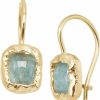 Silpada Silpada 'Mediterra' Natural Aquamarine Petite Drop Earrings In 14K Gold-Plated Sterling Silver | Earrings