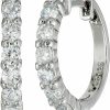 Amazon Essentials Amazon Essentials Sterling Silver Hinged Huggie Hoop Earrings | Earrings