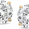 Amazon Collection Amazon Collection Certified 14K Gold Round-Cut Diamond Stud Earrings (1/4-2 Cttw, K-L Color, I1-I2 Clarity) | Earrings