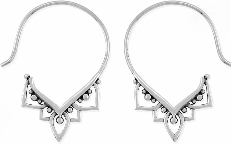 Boma Boma Jewelry Sterling Silver Balinese Tribal Boho Pull Through Hoop Earrings | Earrings