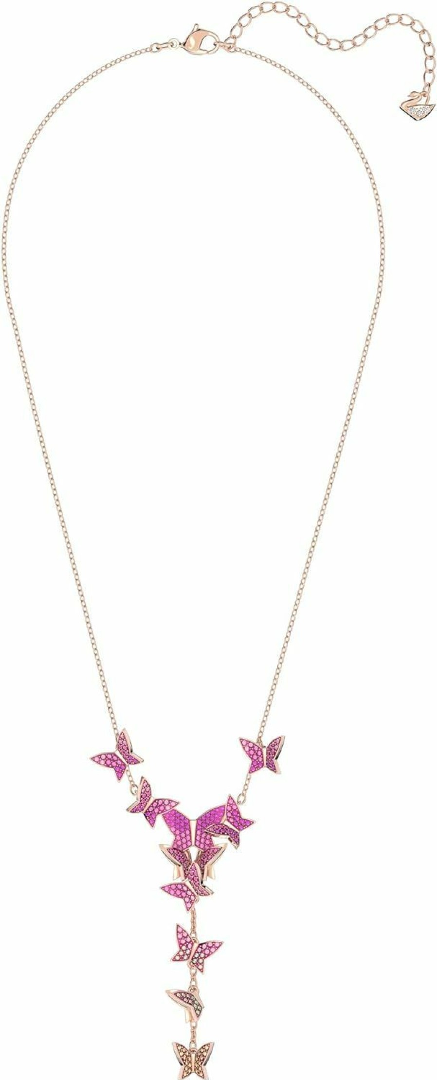 SWAROVSKI Swarovski Lilia Butterfly Necklace, Earrings, And Bracelet Crystal Jewelry Collection, Pink Crystals On A Rose Gold Tone Finish | Earrings