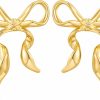 MUYAN Muyan Gold Bow Butterfly Stud Earrings Fashion Jewelry For Women | Earrings