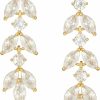 SWEETV Sweetv Cubic Zirconia Wedding Earrings For Brides Bridesmaids, Elegant Marquise Bridal Dangling Earrings, Crystal Drop Earrings For Women Jewelry Gifts | Earrings