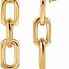 Barzel Barzel 18K Gold Plated Symmetrical Drop Chain Earrings - Made In Brazil | Earrings