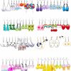 CMHIUANG 40 Pairs Fun & Funky Weird Earrings: Novelty Earring Collection For Women And Teen Girls Mushroom, Gummy Bear, Boba, Duck, And More! (Bulk Pack) | Earrings