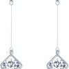 SBLING Sbling 18K Gold Plated Or Platinum Plated Cubic Zirconia Drop Earrings (3.9 Cttw) | Earrings