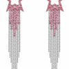 JERTOCLE Women'S Tassel Earrings Star Ear Stud Pave Crystal Dangle Earrings Boho Waterfall Beaded Fringe Drop Earring | Earrings